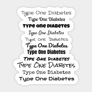 Type One Diabetes Sticker